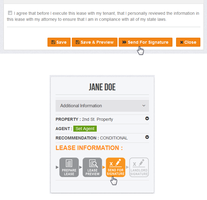 Lease Signing Instructions for Tenants